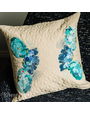 Kimberbell Housse de coussin matelassée à personnaliser, 18 x 18 po, lin sable
