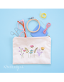 Kimberbell Pochette zippée vierge à personnaliser, crème, grande taille