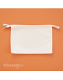 Kimberbell Pochette zippée vierge à personnaliser, crème, grande taille