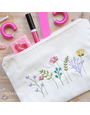 Kimberbell Pochette zippée vierge à personnaliser, crème, grande taille