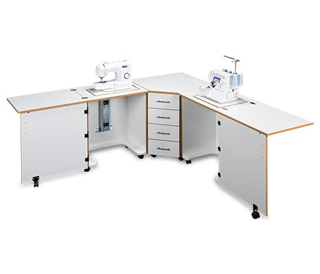 Sylvia Design Machine and serger cabinet model 1350