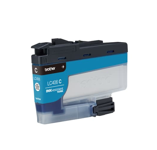 Brother Brother Genuine LC406CS Standard-Yield Cyan Ink Cartridge