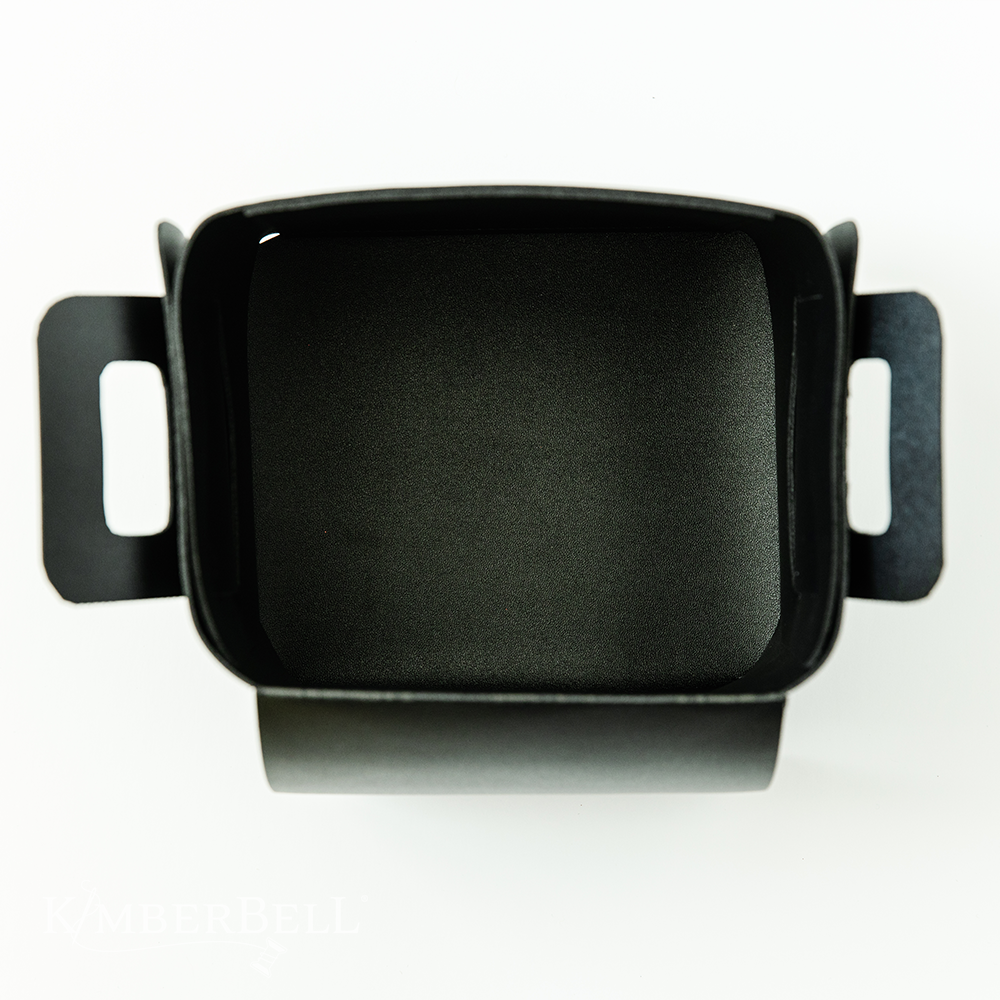 Kimberbell Rangement pliable à personnaliser, cuir, noir