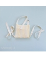 Kimberbell Tablier à personnaliser à fines rayures, jaune