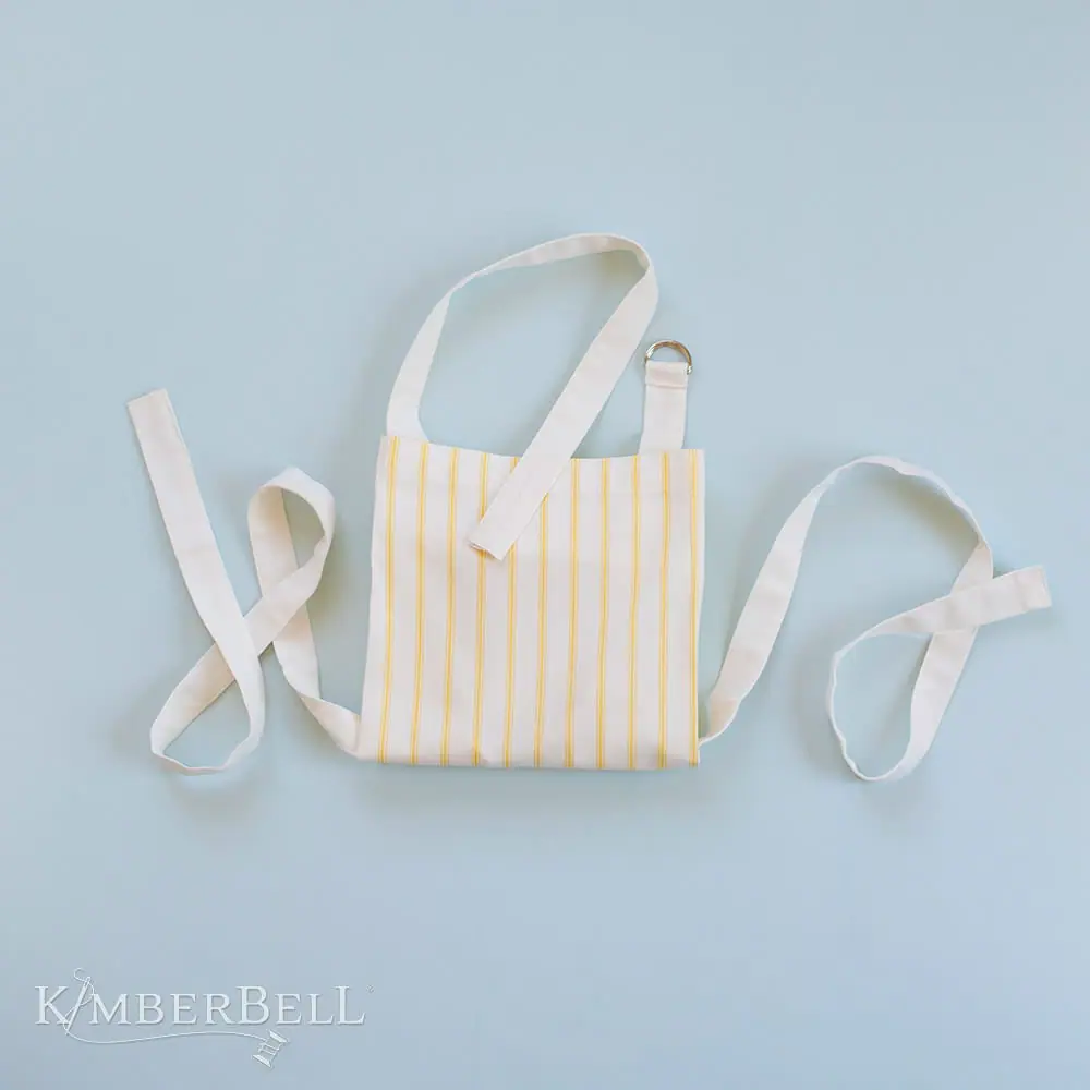 Kimberbell Tablier à personnaliser à fines rayures, jaune