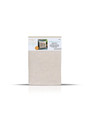 Kimberbell Quilted pillow cover blank, square, 19 x 19″ oat linen, hexagon quilting