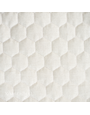 Kimberbell Quilted pillow cover blank, square, 19 x 19″ oat linen, hexagon quilting