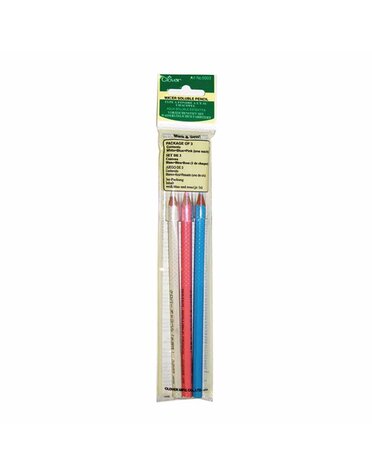 Clover CLOVER 5003 - Water Soluble Pencils - Assorted - 3pcs