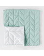 Kimberbell Quilted pillow cover blank, 18 x 18″ mist linen