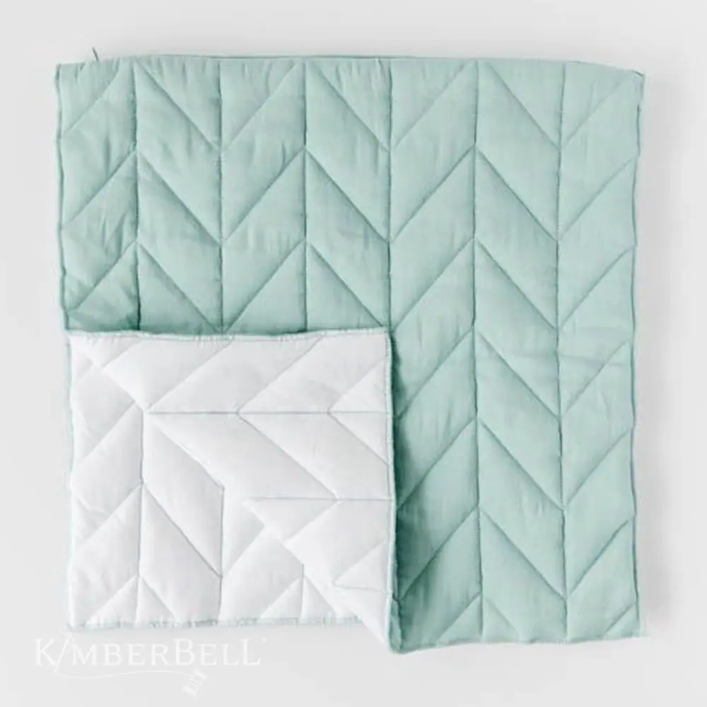 Kimberbell Housse de coussin matelassée à personnaliser, 18 x 18 po, lin brume