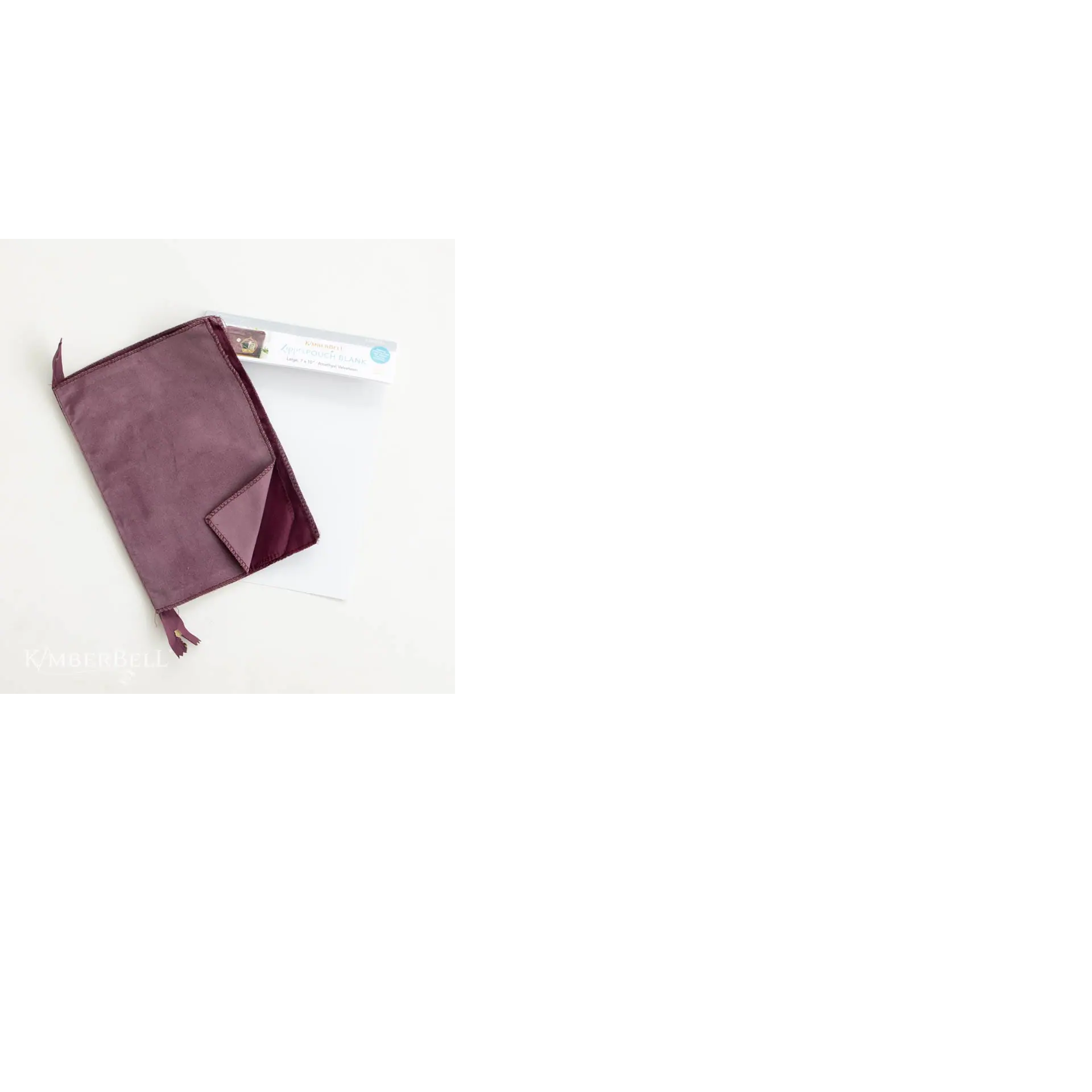 Kimberbell Amethyst large zipper pouch blank