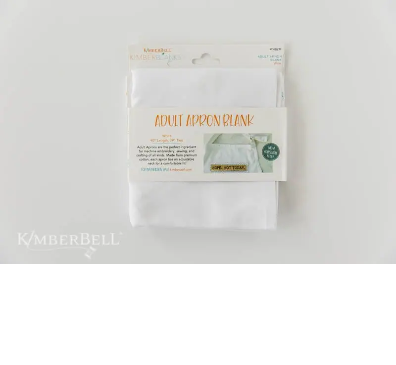 Kimberbell Tablier pour adulte à personnaliser, blanc