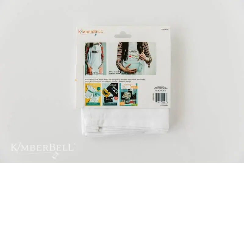 Kimberbell Tablier pour adulte à personnaliser, blanc