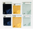 Kimberbell Velveteen zipper pouch blank, large 7x10'', dusty teal