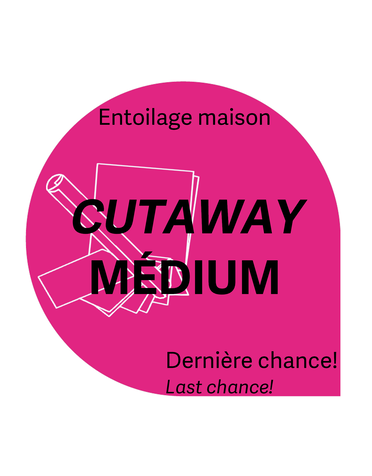 Générique Cut-away médium blanc découpable 7.5 x 7.5po 2.48oz (100 feuilles) entoilage maison