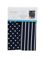 Kimberbell Dots & stripes tea towels, navy