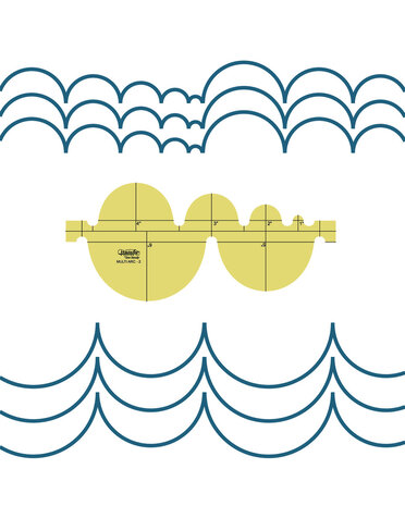 Westalee Westalee règle cercles et arches multiples