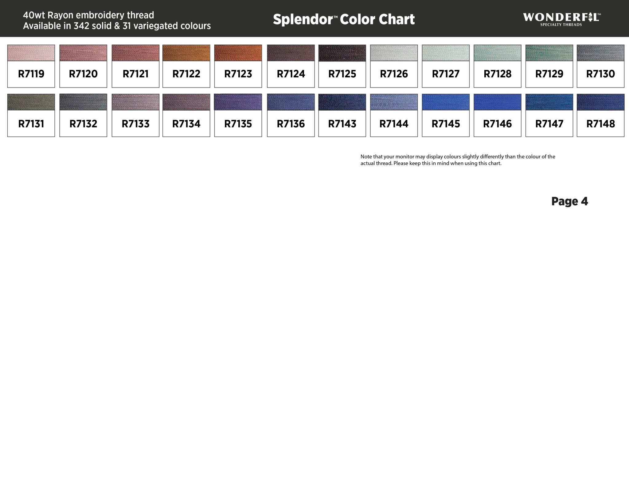 WonderFil Splendor Splendor rayon 40wt thread select your style