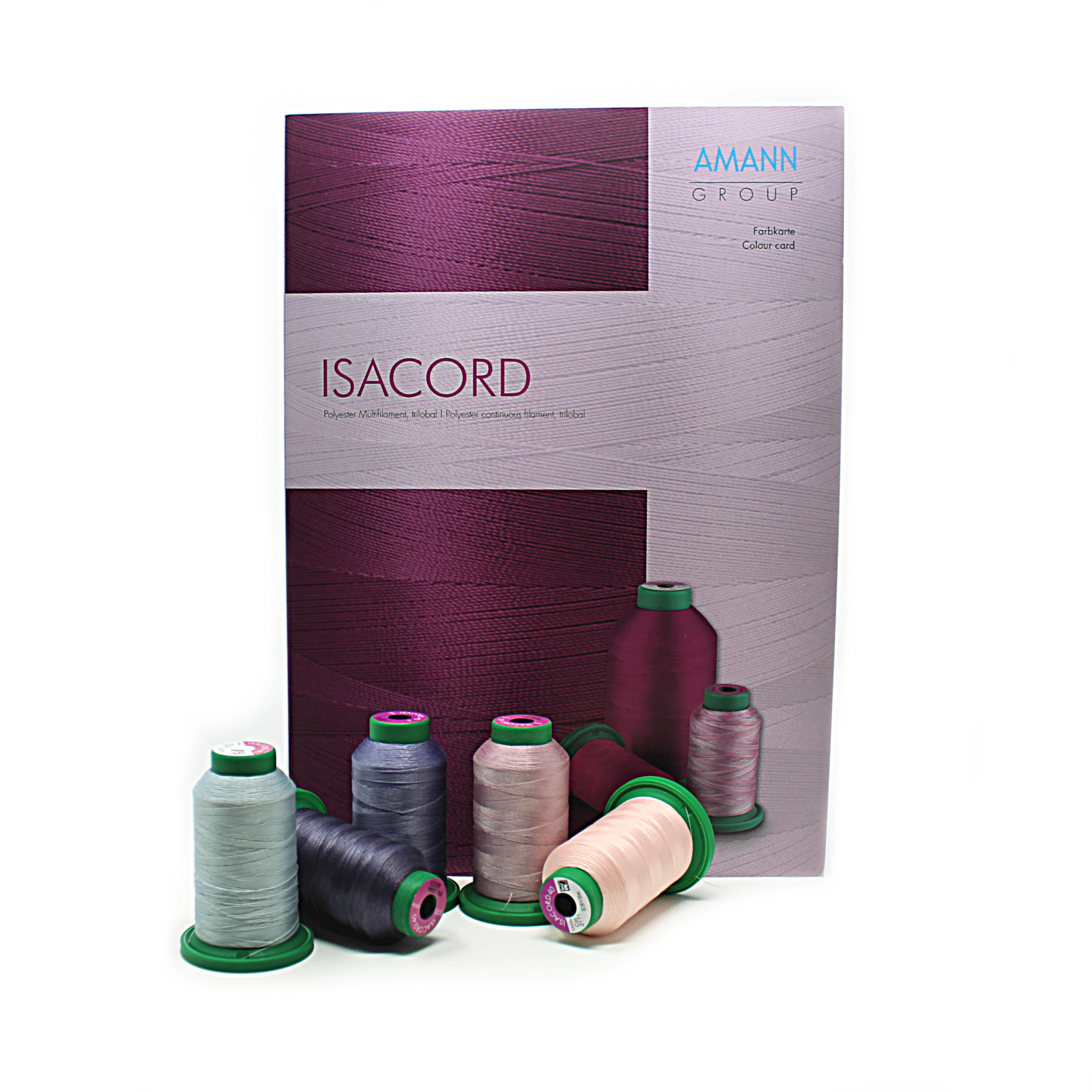 Isacord Isacord colour chart with wrapped thread samples