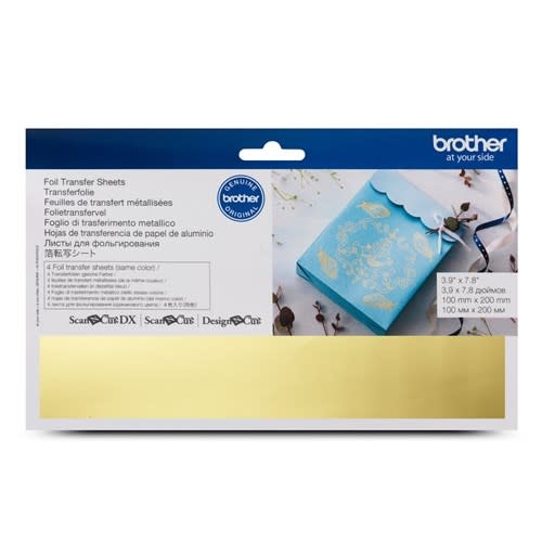 Brother Feuilles de transfert métallisées dorées Brother