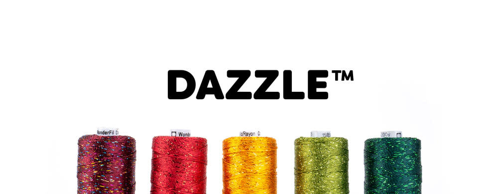 WonderFil Dazzle Fil métallique 8wt Dazzle au choix