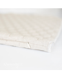 Kimberbell Quilted pillow cover blank, square, 19 x 19″ oat linen, hexagon quilting