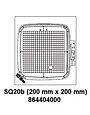 Janome Cadre Cerceau Sq20B  200 x 200 pour MC500e & MC450e Janome