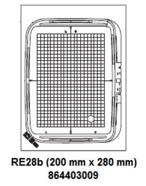 Janome Cadre Cerceau RE28b  200 x 280mm pour MC500e & MC450e Janome