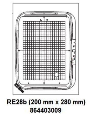 Janome Cadre Cerceau RE28b  200 x 280mm pour MC500e & MC450e Janome