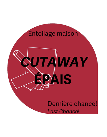 Générique Cut-away épais rigide blanc 8 x 8po (30 feuilles) entoilage maison