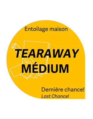 Générique Tear-Away médium blanc déchirable 8 x 8po 2.5oz (100 feuilles) entoilage maison