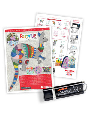 Janome Usb 20 motifs de broderie ( Rooville exclusive design collection )