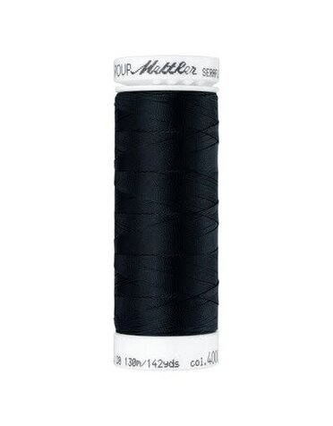 Mettler Seraflex elastic thread 50wt Black 130m