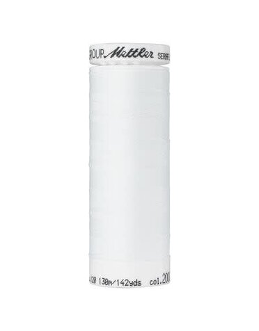 Mettler Seraflex elastic thread 50wt blanc 130m
