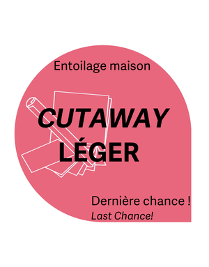 Générique Cut-away léger blanc découpable 8 x 8po 2.14oz (50 feuilles) entoilage maison