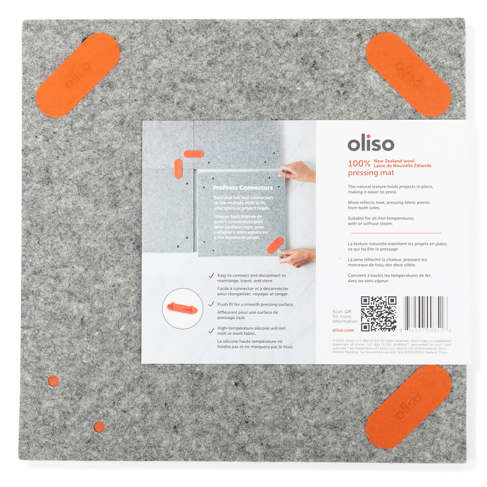 Oliso OLISO Wool MultiMat™ - Grey 14in x 14in (35.56cm x 35.56cm)
