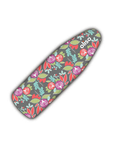 Oliso OLISO Housse de planche à repasser - Fleurie 38cm x 137cm (15po x 54po)