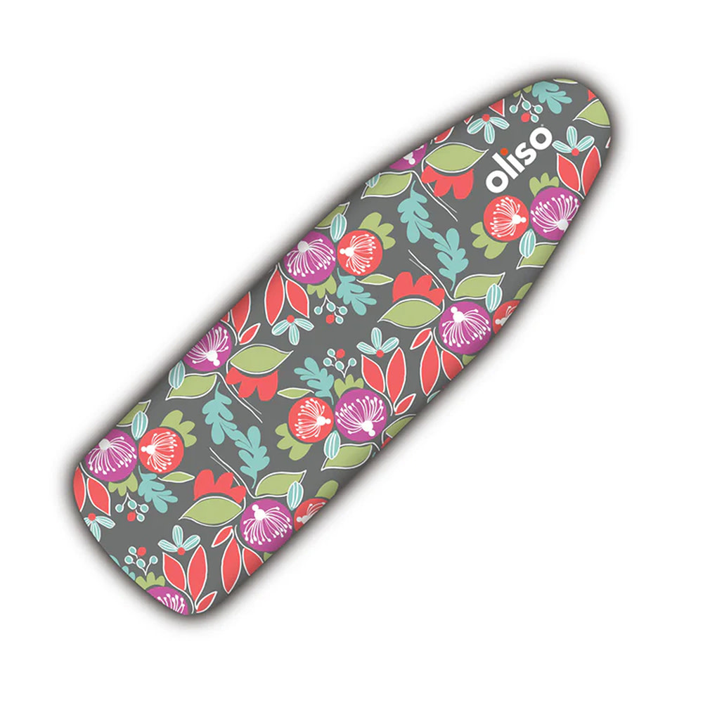 Oliso OLISO Housse de planche à repasser - Fleurie 38cm x 137cm (15po x 54po)