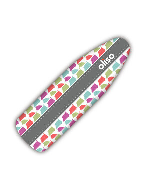 Oliso OLISO Housse de planche à repasser - Géométrique 38cm x 137cm (15po x 54po)