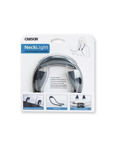 Carson Optical DISC Lampe de cou pour tricot et artisanat