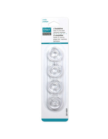 Unique UNIQUE SEWING Plastic Bobbins - Japanese Machine - 4pcs