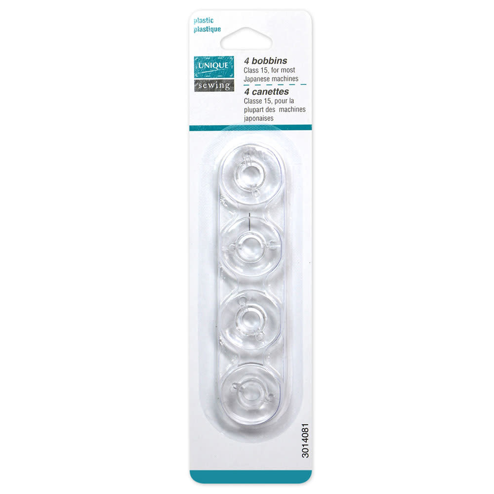 Unique UNIQUE SEWING Plastic Bobbins - Japanese Machine - 4pcs