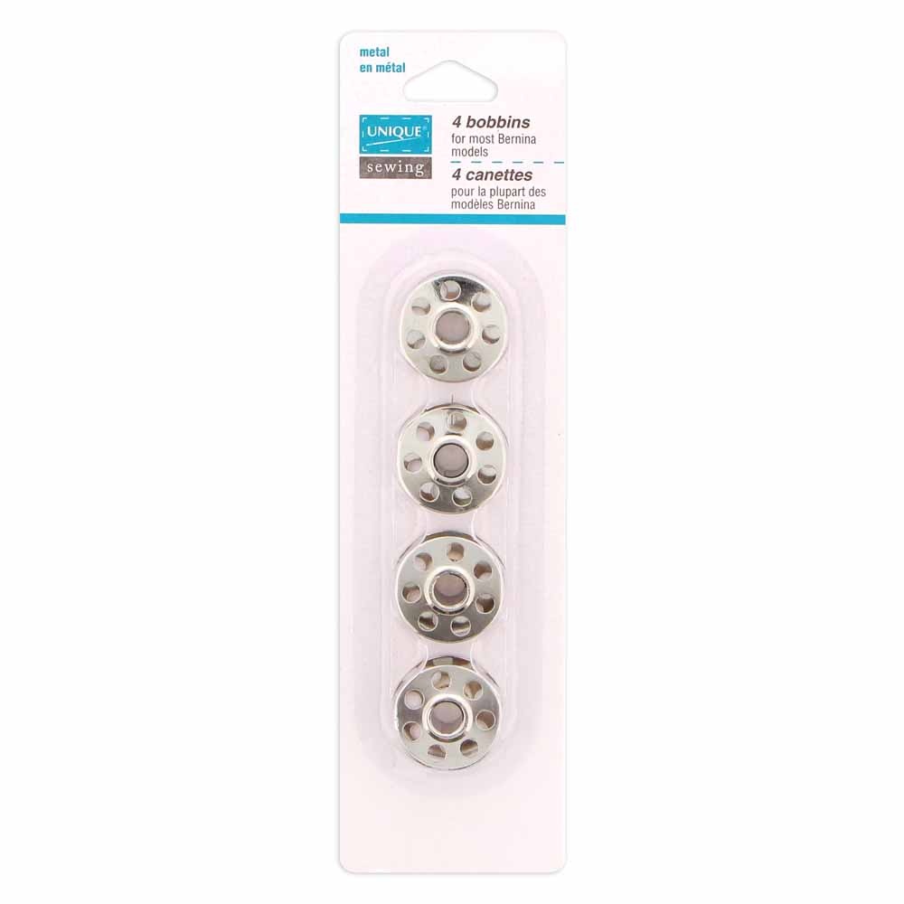 Unique UNIQUE SEWING 7-Hole Metal Bobbins - Bernina Machine - 4pcs