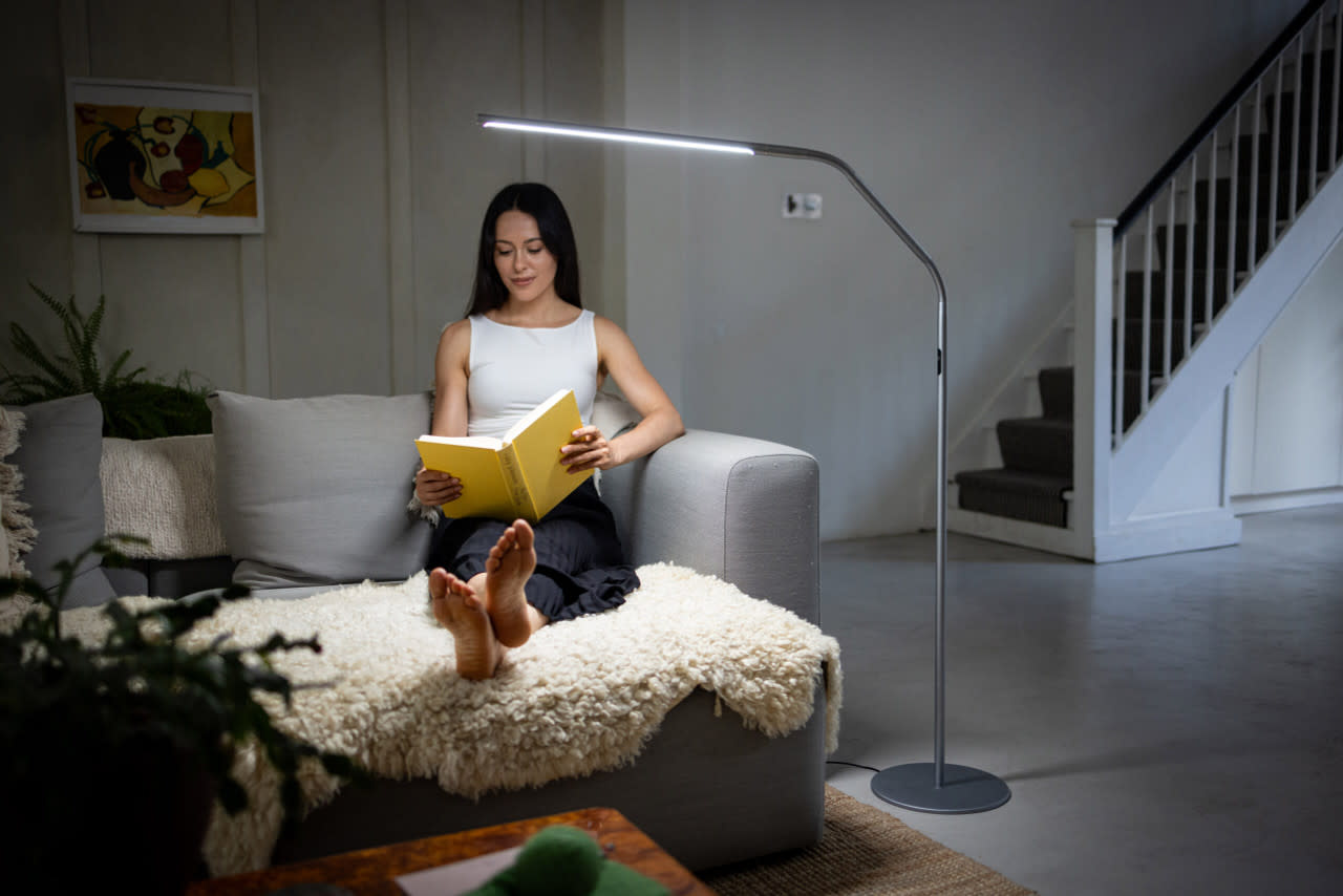 Daylight Slimline 4 lampe sur pied Ice Grey