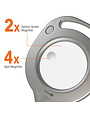 Ottlite Ottlite 2-in-1 LED Magnifier Floor and Table Light - Silver