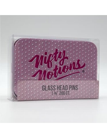 Nifty Notions Nifty Notions 1-3/8" glass head pins 200pc