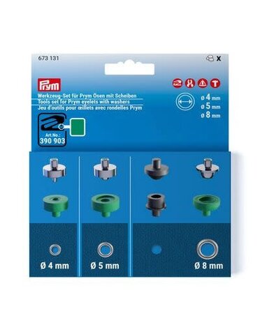 Prym Prym Vario tools set eyelets 4-5-8 mm
