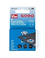 Prym Prym oeillets avec rondelles 5 mm argent, paquet de 80