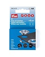 Prym Prym oeillets avec rondelles 8 mm argent, paquet de 32