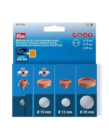 Prym Prym VarioTools set ANORAK 12-15-20mm ( pre-order )